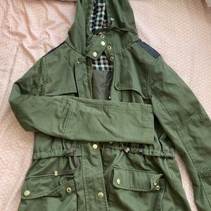 Top shop green utility jacket